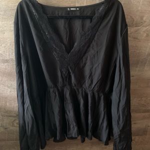 NWT Shein Black Blouse sz 20